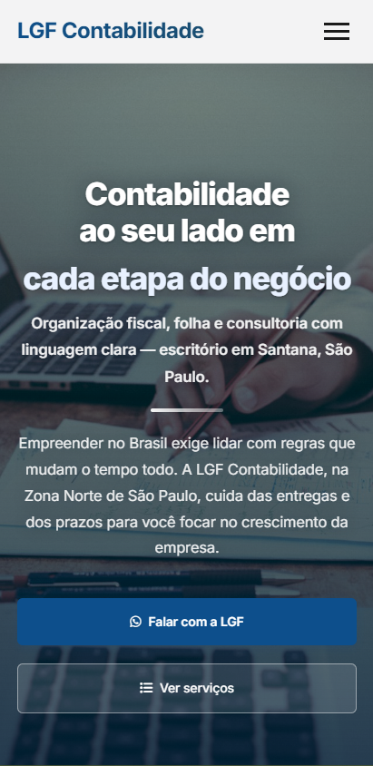 LGF Contabilidade no iPhone