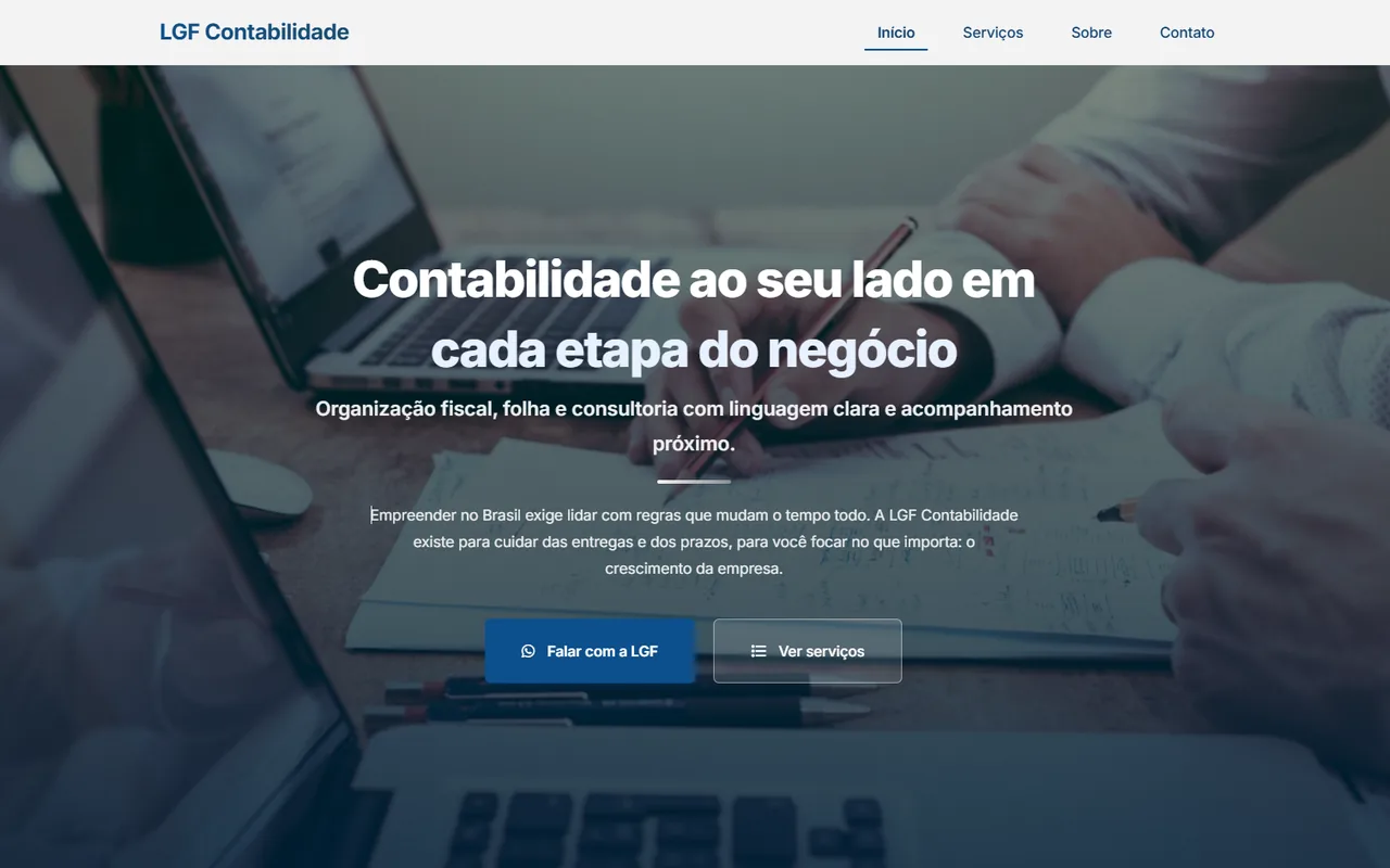 LGF Contabilidade no MacBook Pro