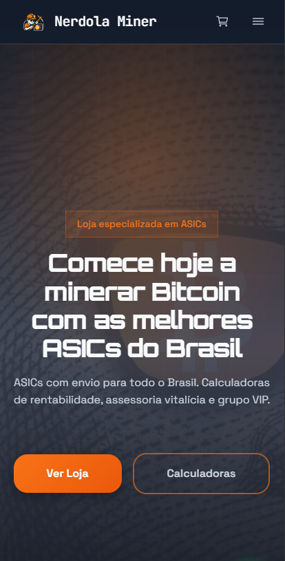 Nerdola Miner no iPhone