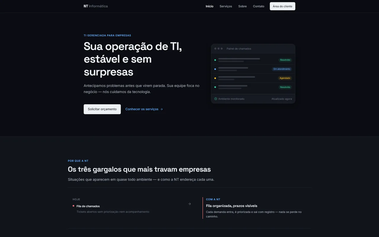 NT Informática no MacBook Pro